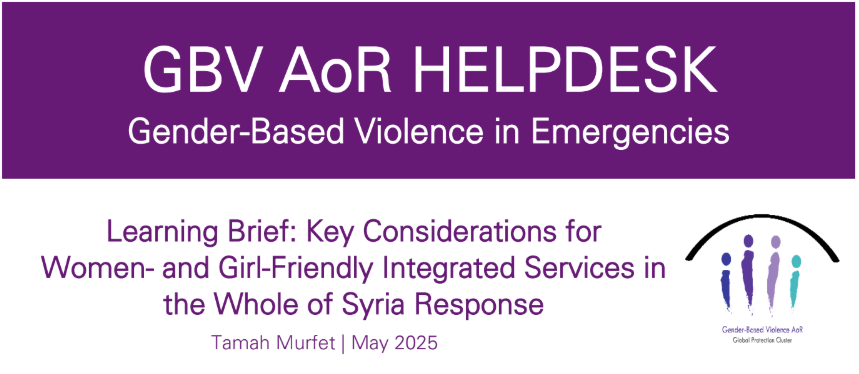 Gender-Based Violence Area of Responsibility